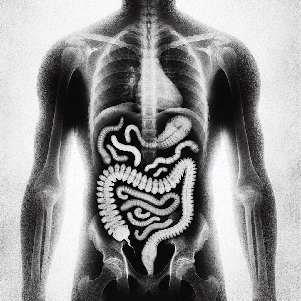 X-ray Uncovers Tapeworm Larvae Infestation in Human Body