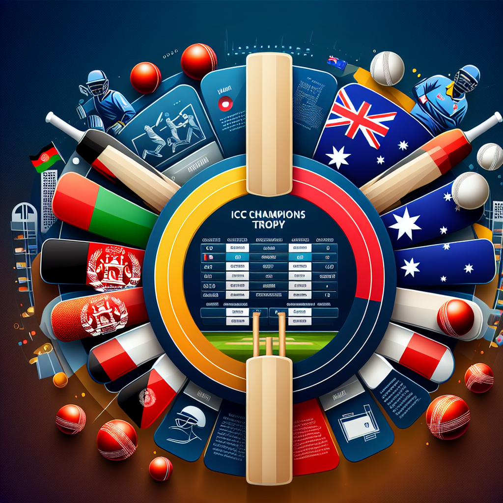 Afghanistan vs Australia – ICC Champions Trophy: Match Schedule, Standings, and Teams