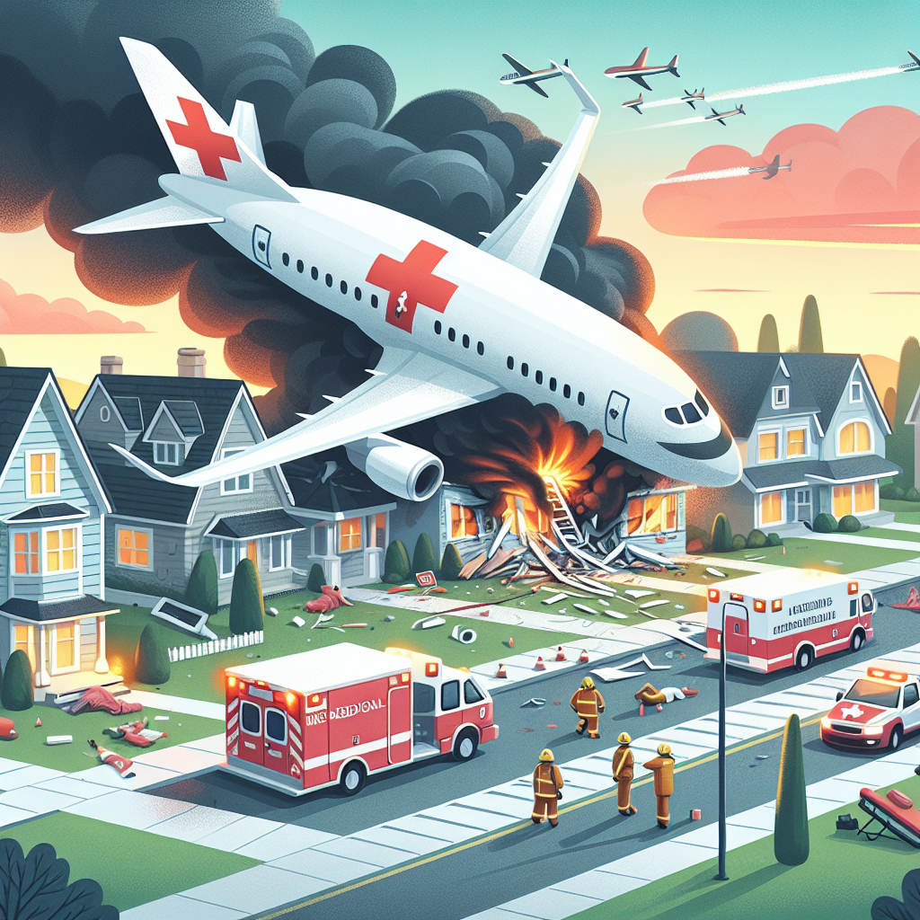 Air Ambulance Jet Crashes into US Neighborhood (VIDEOS)
