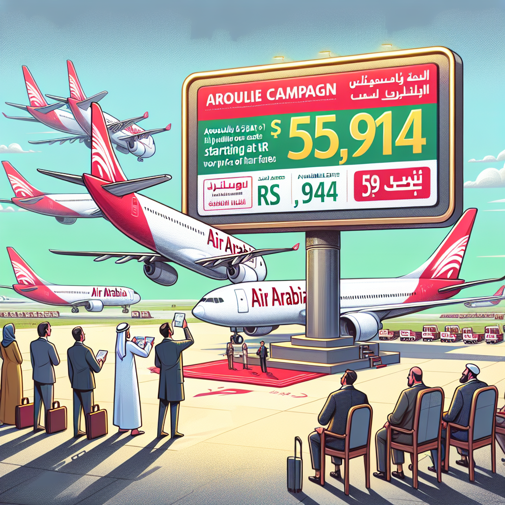 Air Arabia Launches Discounted Fares with 500,000 Seats Starting at Rs 5,914