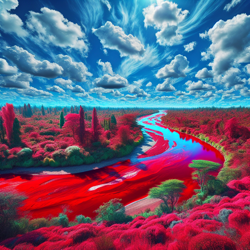 Argentine River Mysteriously Turns Crimson