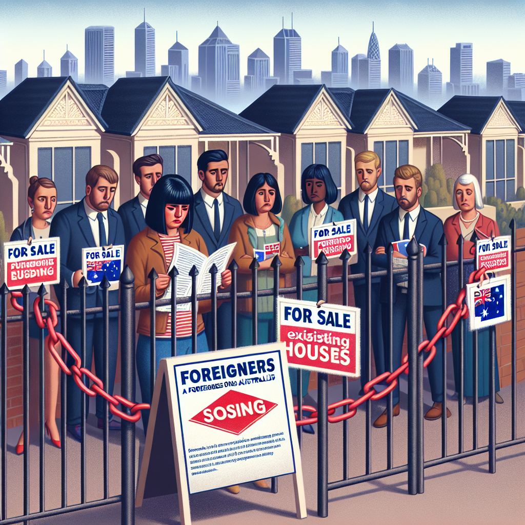 Australia Imposes 2-Year Ban on Foreigners Purchasing Existing Homes