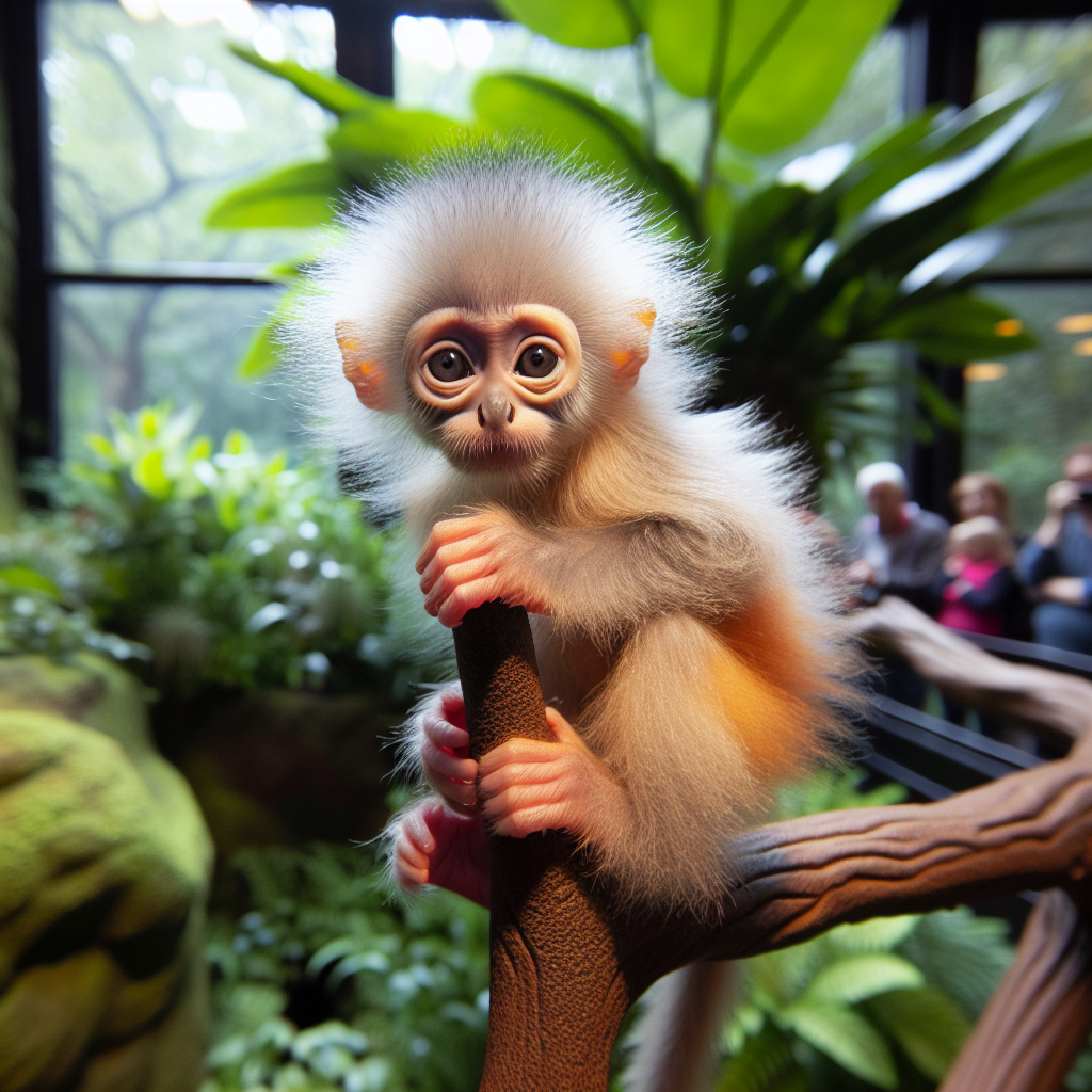 Baby Silvered Langur Debuts at the Bronx Zoo