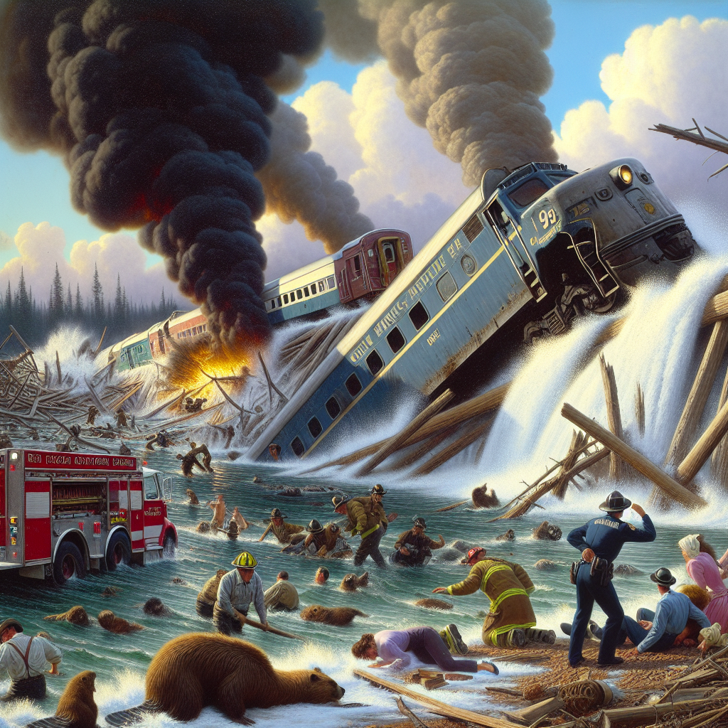 Beaver Dam Causes Maine Train Derailment, Resulting in Injuries and Fire: Officials
