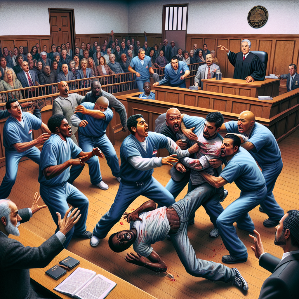 Chaos Erupts in New Mexico Courtroom as Men Attack Defendant in Homicide Trial
