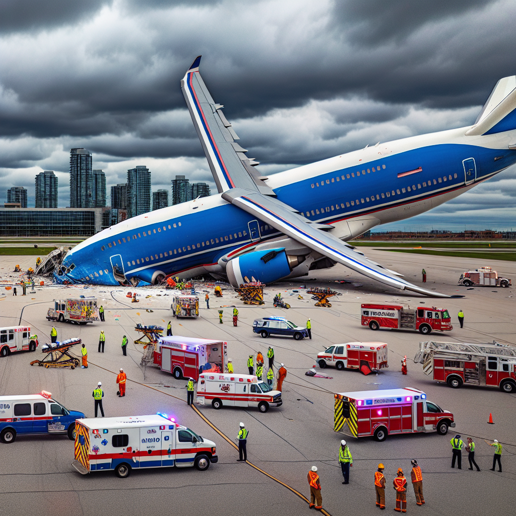 Delta Plane Flips on Arrival in Toronto, Injuring Eight