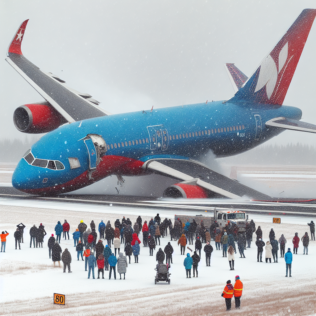Delta Plane Flips on Landing in Canada, All 80 Passengers Survive