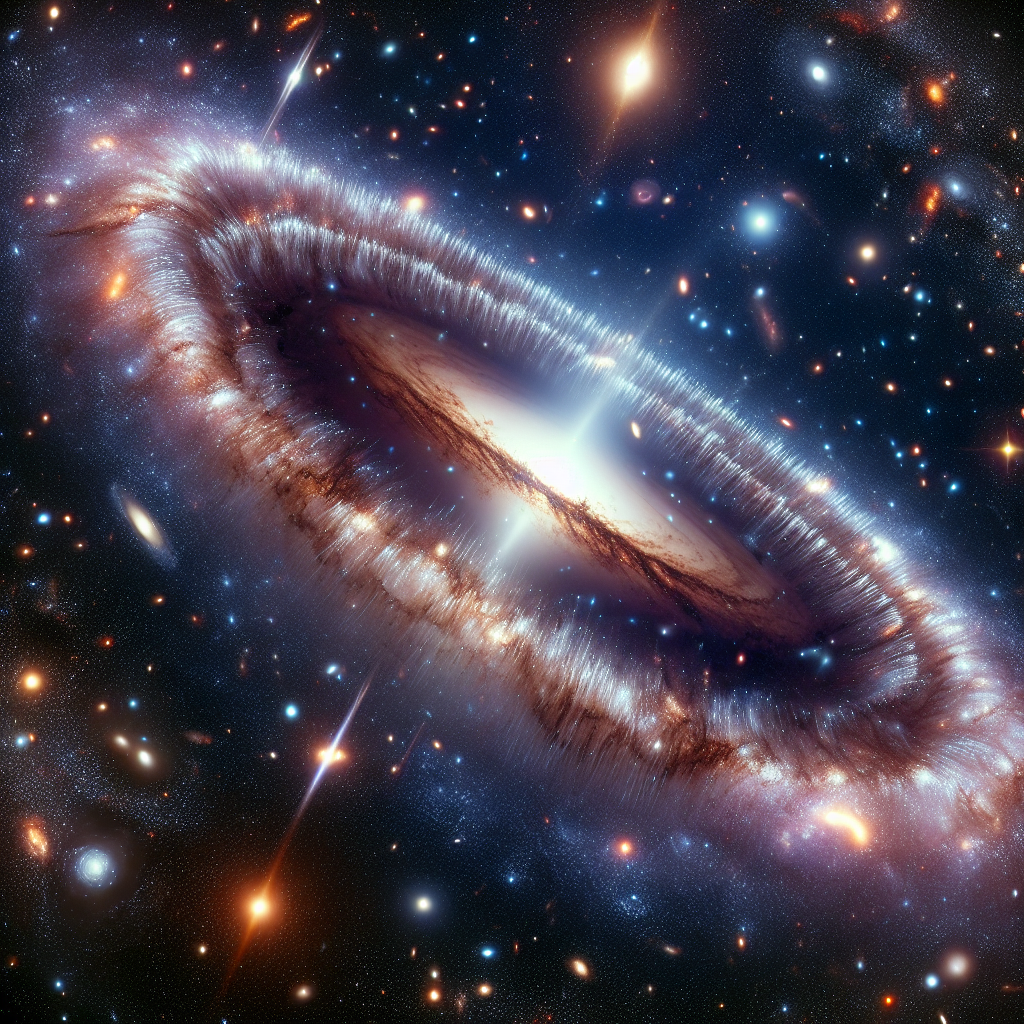 Discovery of Massive Radio Jet Spanning Twice the Width of the Milky Way in Distant Universe