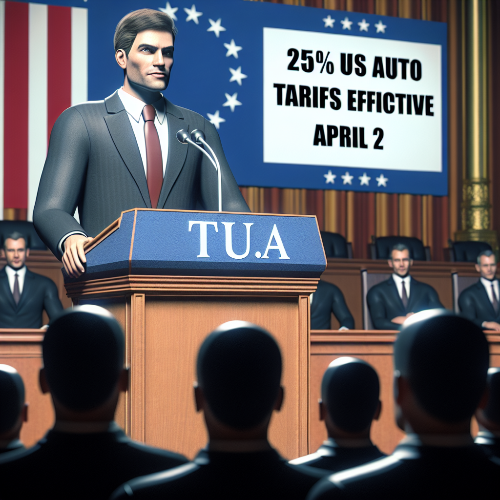 Donald Trump Announces 25% US Auto Tariffs Effective April 2