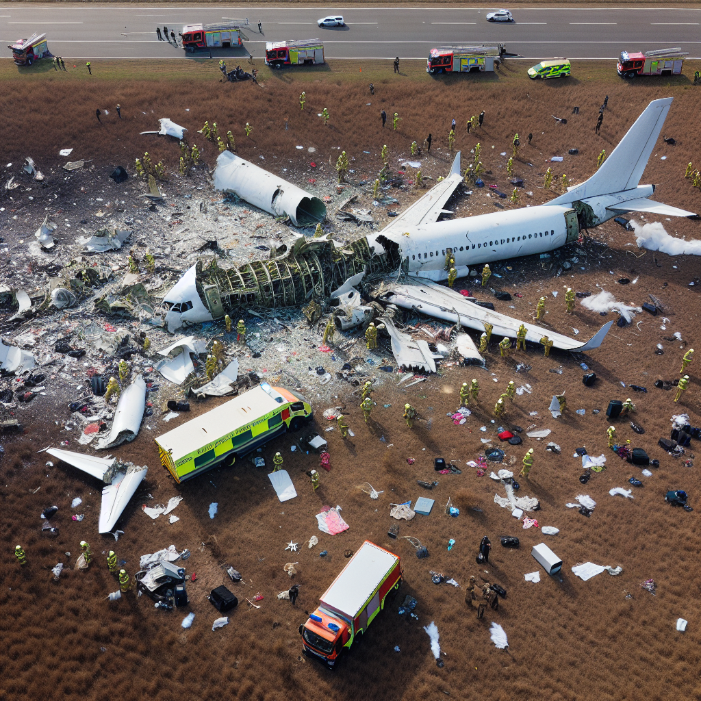 Drone Captures Aftermath of Washington Plane Crash