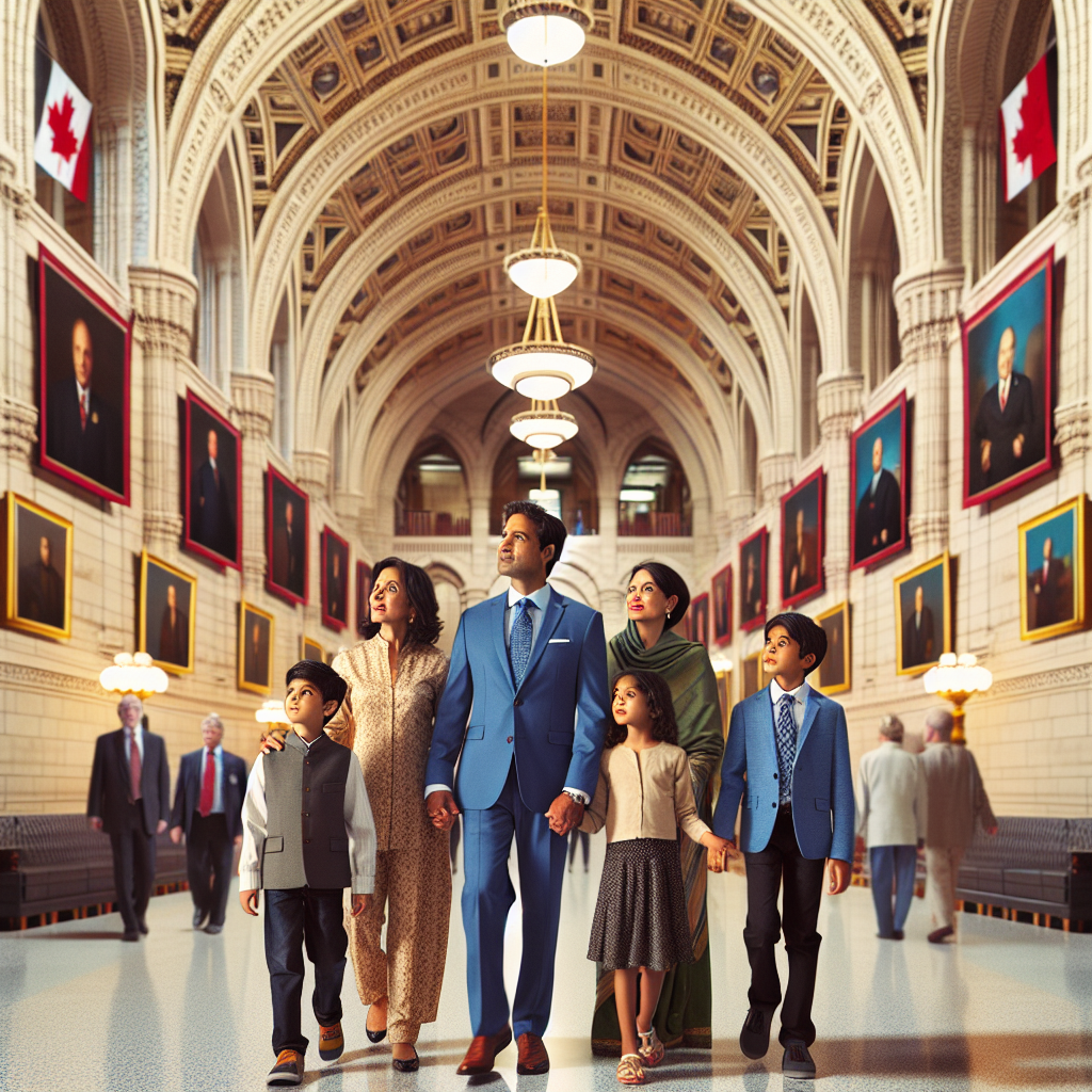 Former UK PM Rishi Sunak and Family Tour Parliament House