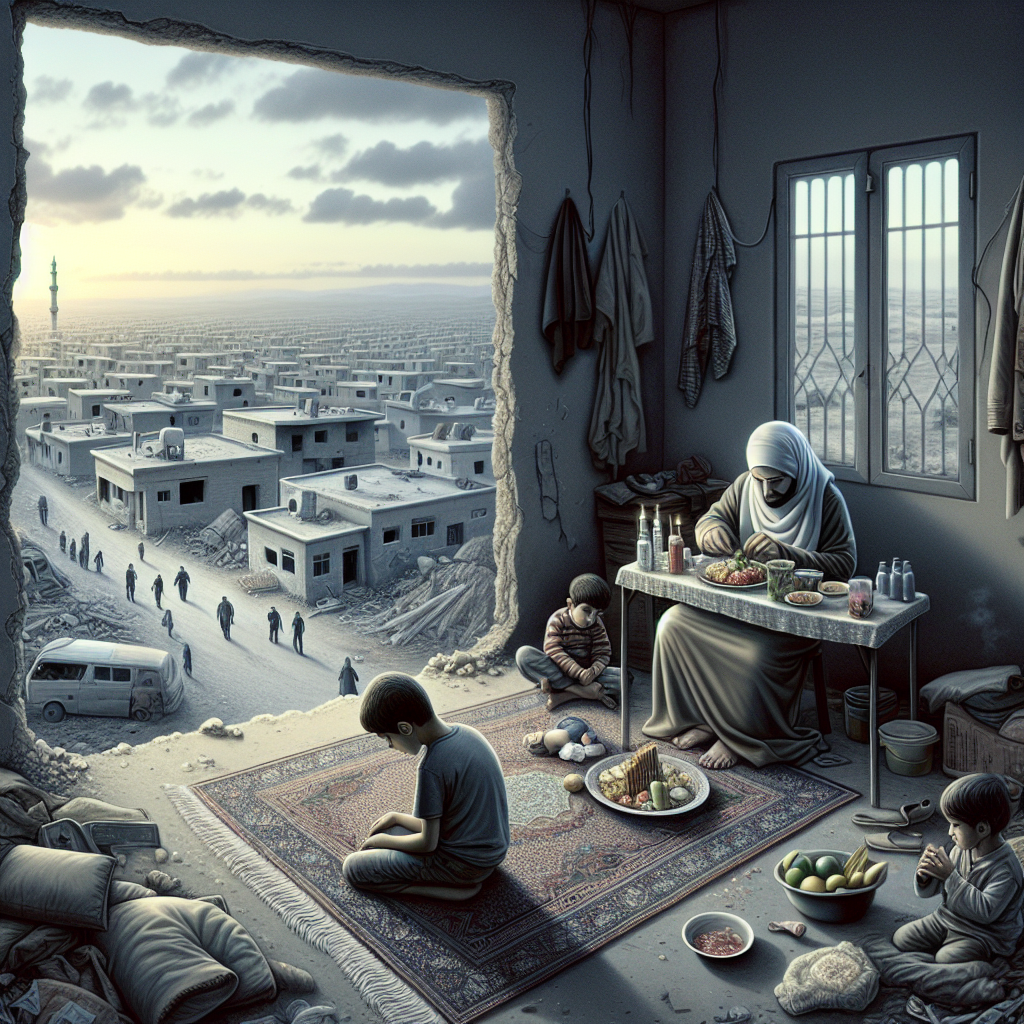 Gaza War Survivors Observe a Solemn Ramadan Away from Home