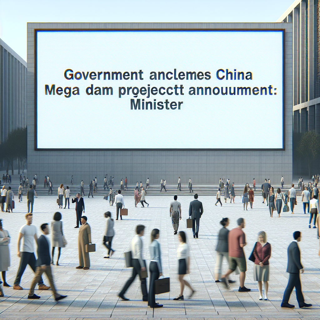 Government Acknowledges China's Mega Dam Project Announcement: Minister