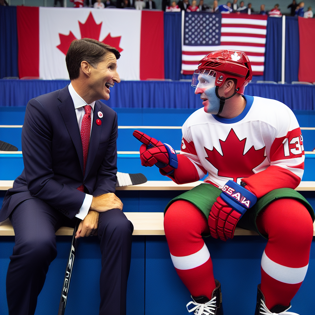 "Governor Trudeau: Trump's Quip on Canada as the '51st State' Before Hockey Game"