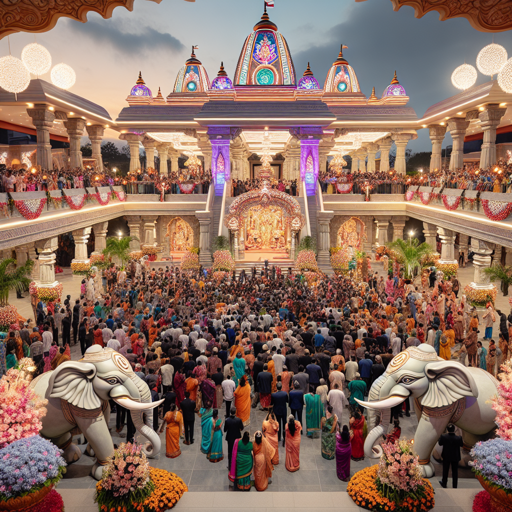 Grand Opening of Southern Hemisphere's Largest Hindu Temple in South Africa