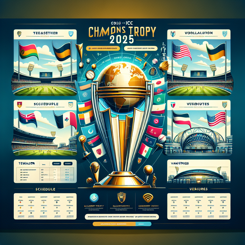 ICC Champions Trophy 2025: Teams, Schedule, Venues, Tickets, and Streaming Guide