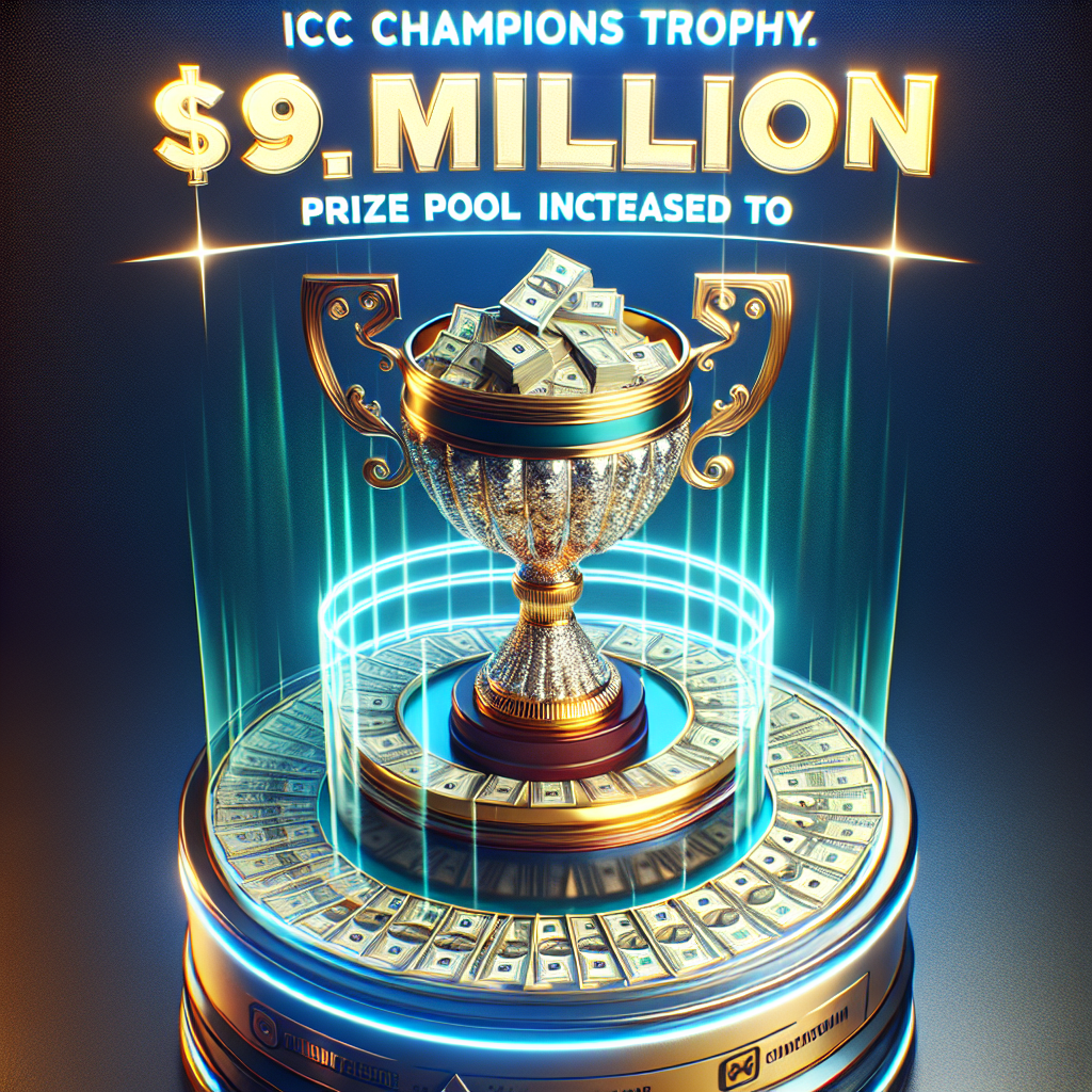 ICC Champions Trophy: Prize Pool Increased to $6.9 Million