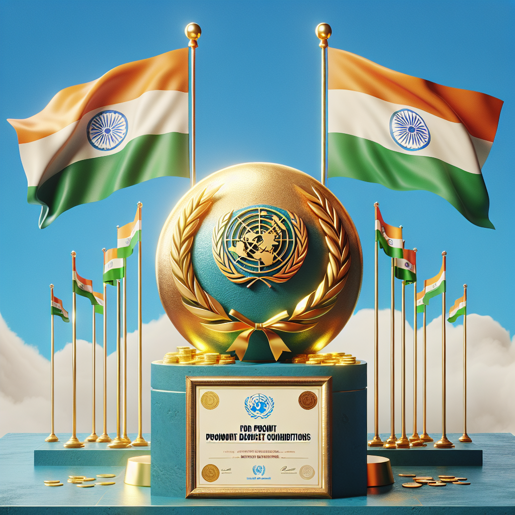 India Recognized by UN for Prompt Budget Contributions