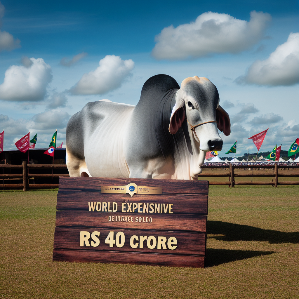 Indian Nelore Cow Sets World Record with Rs 40 Crore Sale in Brazil