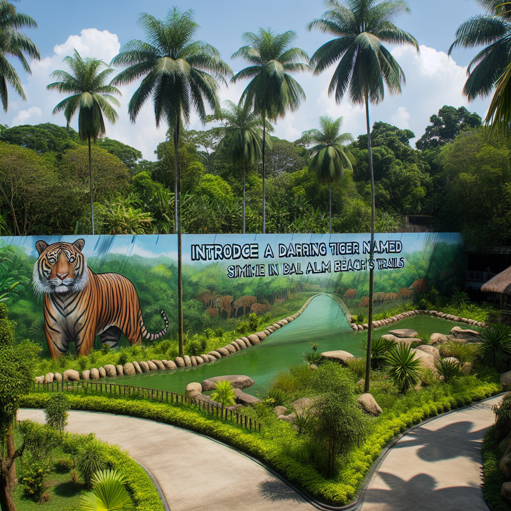 Introducing Olan: The Daring Malayan Tiger of Palm Beach Zoo's Trails