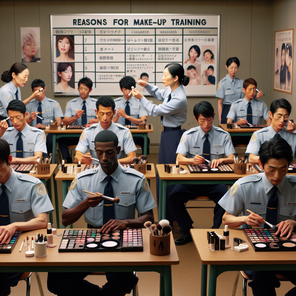 Japanese Police Academies Introduce Make-Up Training for Male Cadets: The Reason Behind It