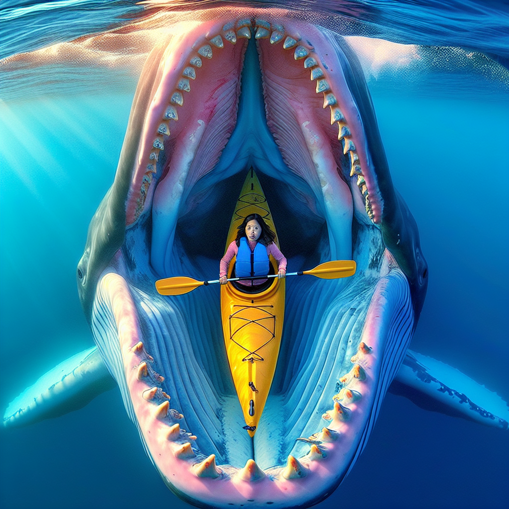 Kayaker Describes Surreal Experience Inside a Whale