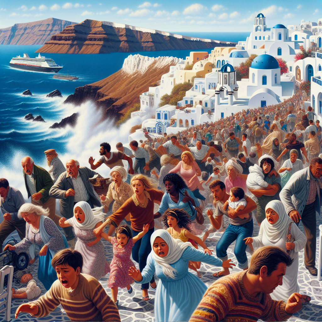 Mass Evacuation from Santorini Amidst Series of Earthquakes