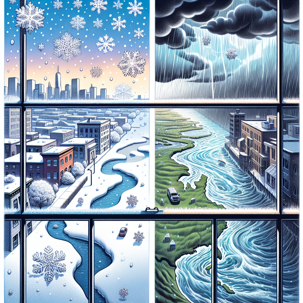 Mid-Atlantic Faces Snow and Freezing Rain as California Braces for Potential Flooding