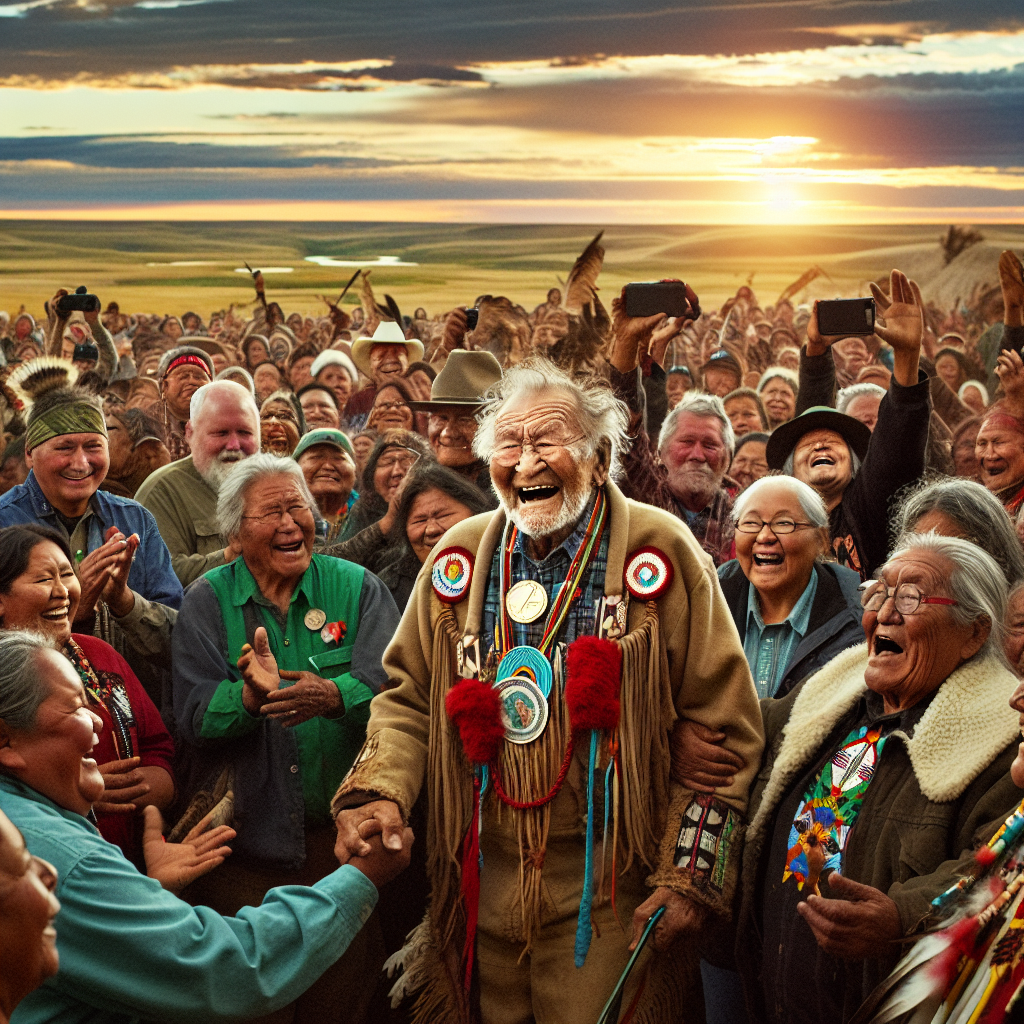 Native American Activist Leonard Peltier Celebrated on North Dakota Reservation After Release