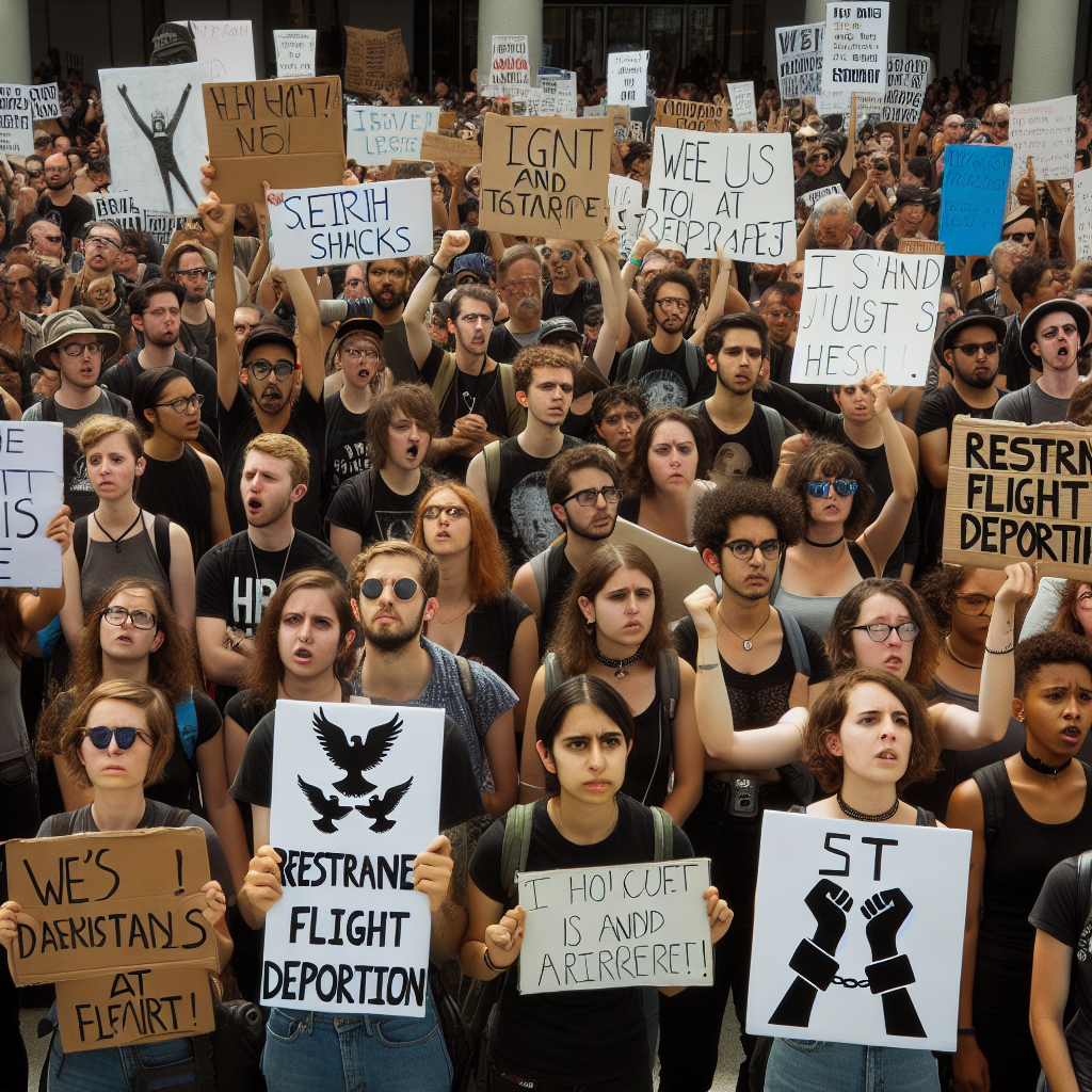 "Opposition Condemns US Deportation Flights with Shackles-and-Chain Protest"