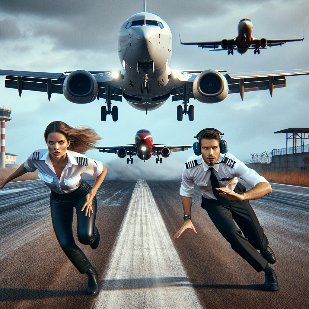 Pilot Aborts Landing to Prevent Runway Collision with Another Jet