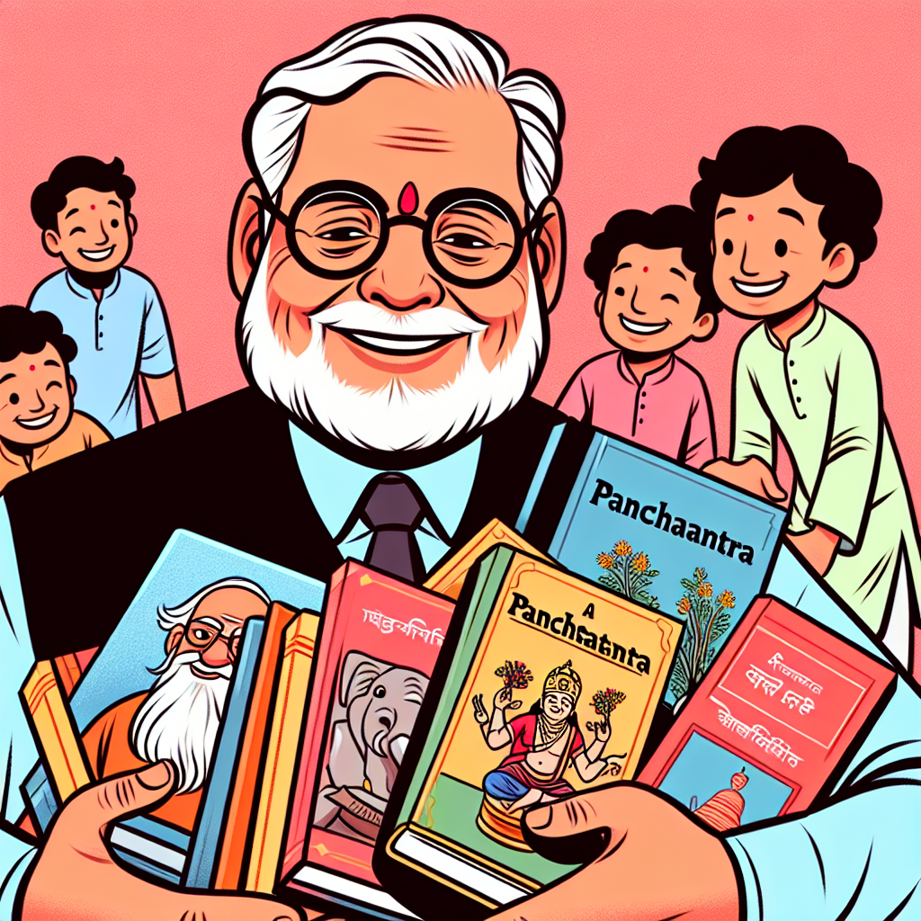 PM Modi Gifts Tagore and Panchatantra Books to Elon Musk's Children
