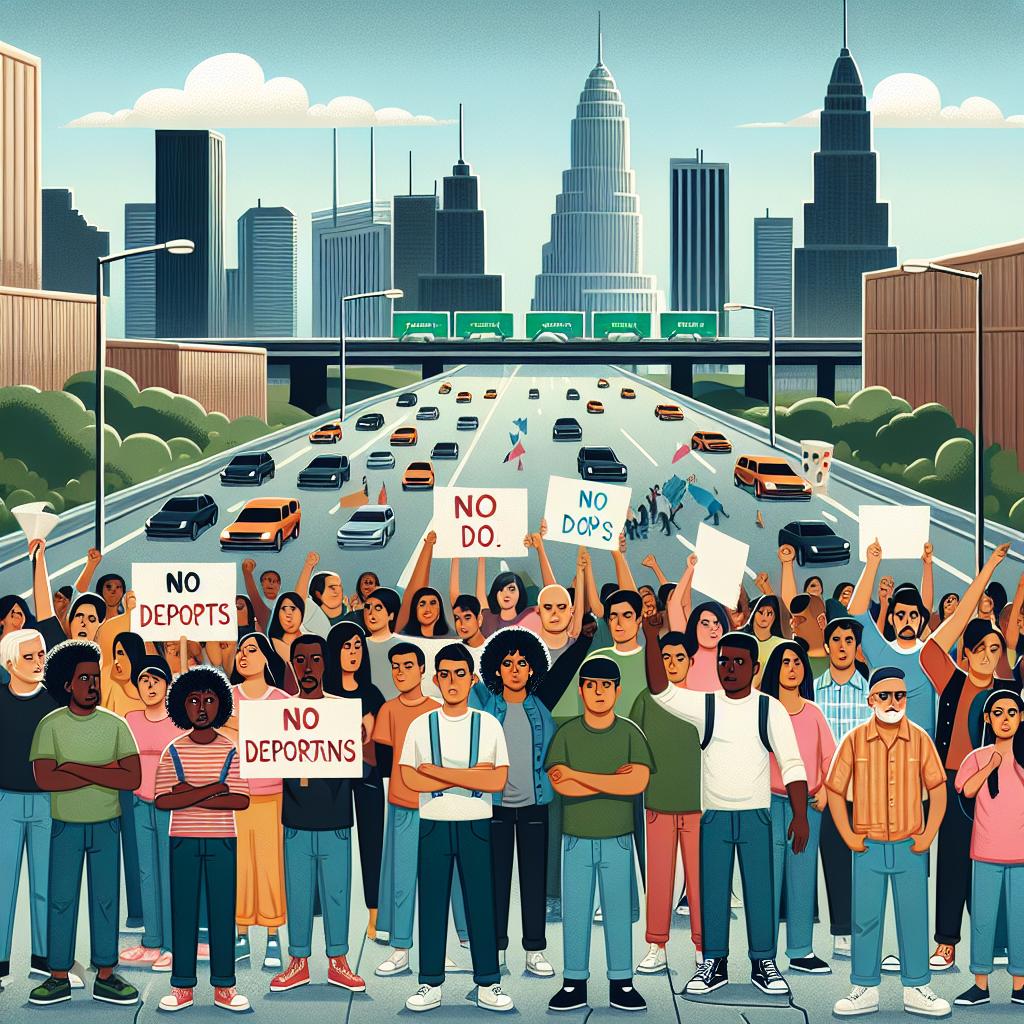 Protesters Block Major Los Angeles Freeway Against Planned Deportations
