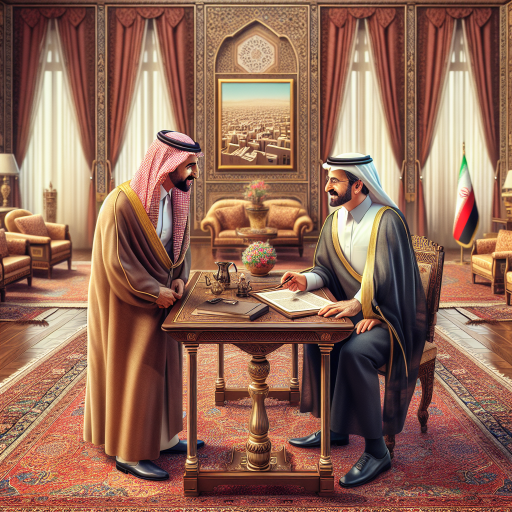 Qatar's Emir Engages in Diplomatic Discussions with Iran's President in Tehran