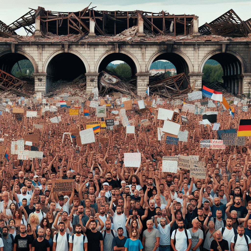Serbia Gripped by Protests Demanding Action After Train Station Collapse