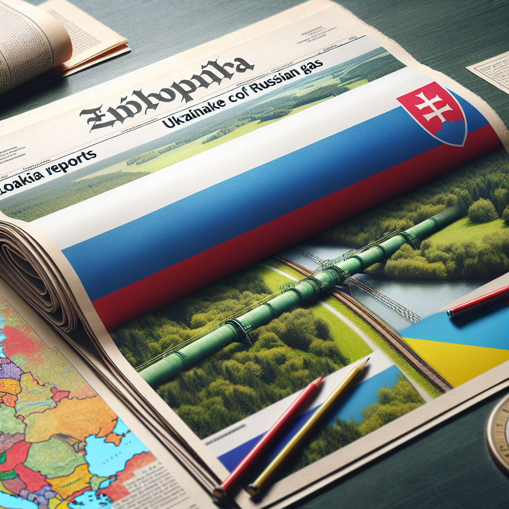 Slovakia Reports Ukraine's Purchase of Russian Gas