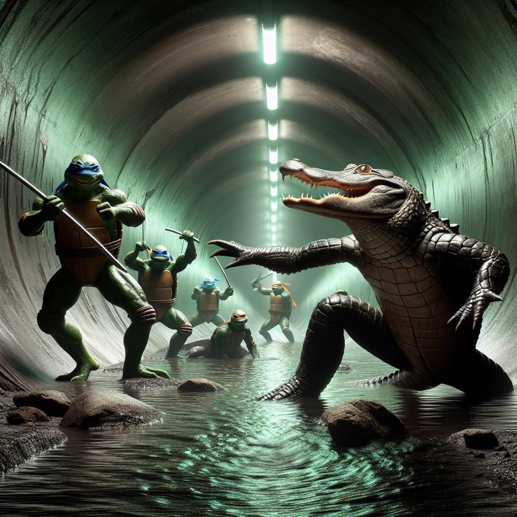 Study Finds Alligators in US Sewers Mimic Teenage Mutant Ninja Turtles Movement