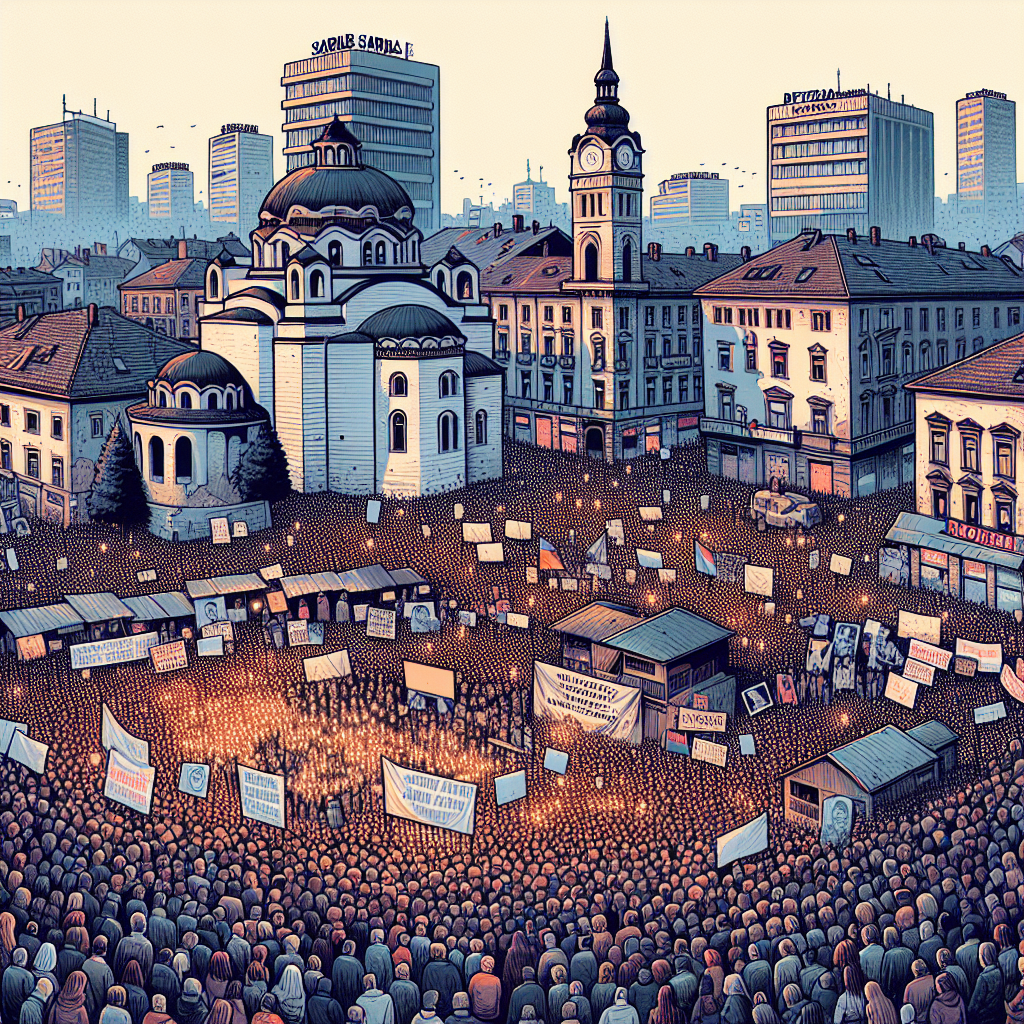 Thousands Rally in Serbia to Commemorate Three Months Since Fatal Roof Collapse
