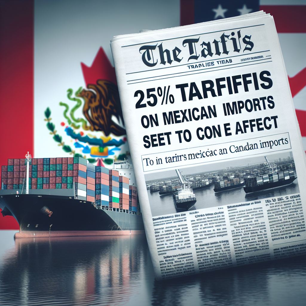 Trump's 25% Tariffs on Mexican and Canadian Imports Set to Take Effect