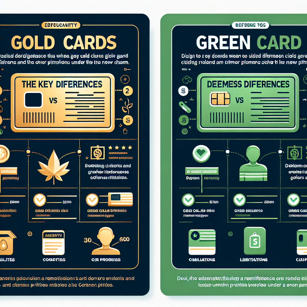 Understanding the Differences Between Gold and Green Cards in the New Residency Permit Plan