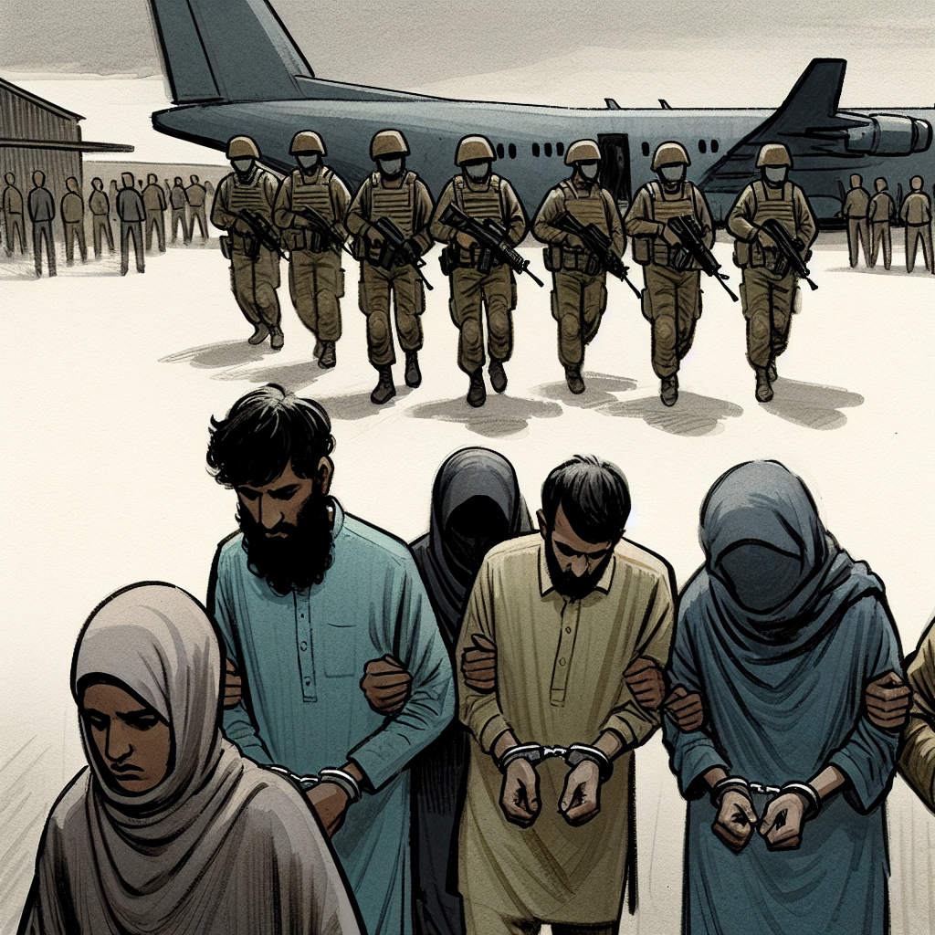US Footage Reveals Indian Migrants Shackled and Deported on Military Aircraft