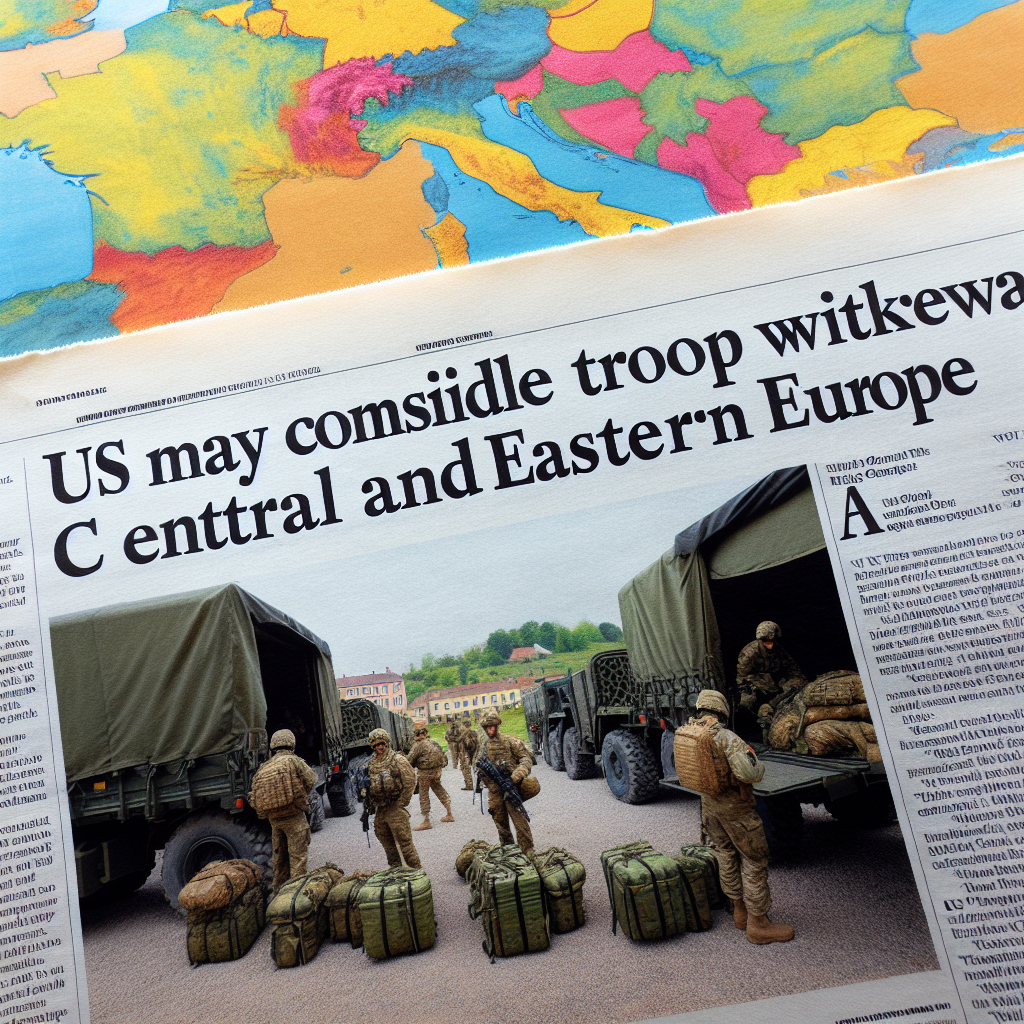 US May Consider Troop Withdrawal from Central and Eastern Europe – Bild
