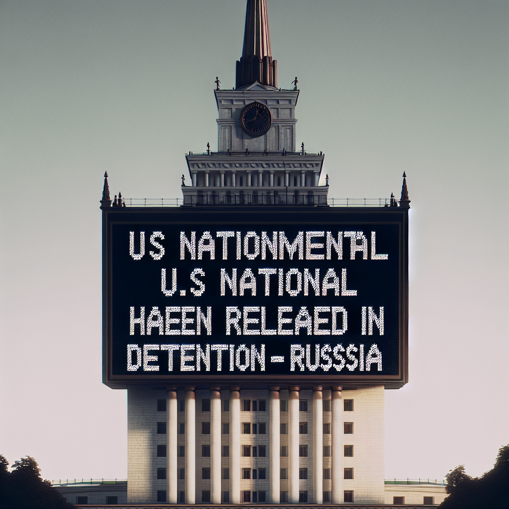 US National Freed from Russian Detention – White House Announces