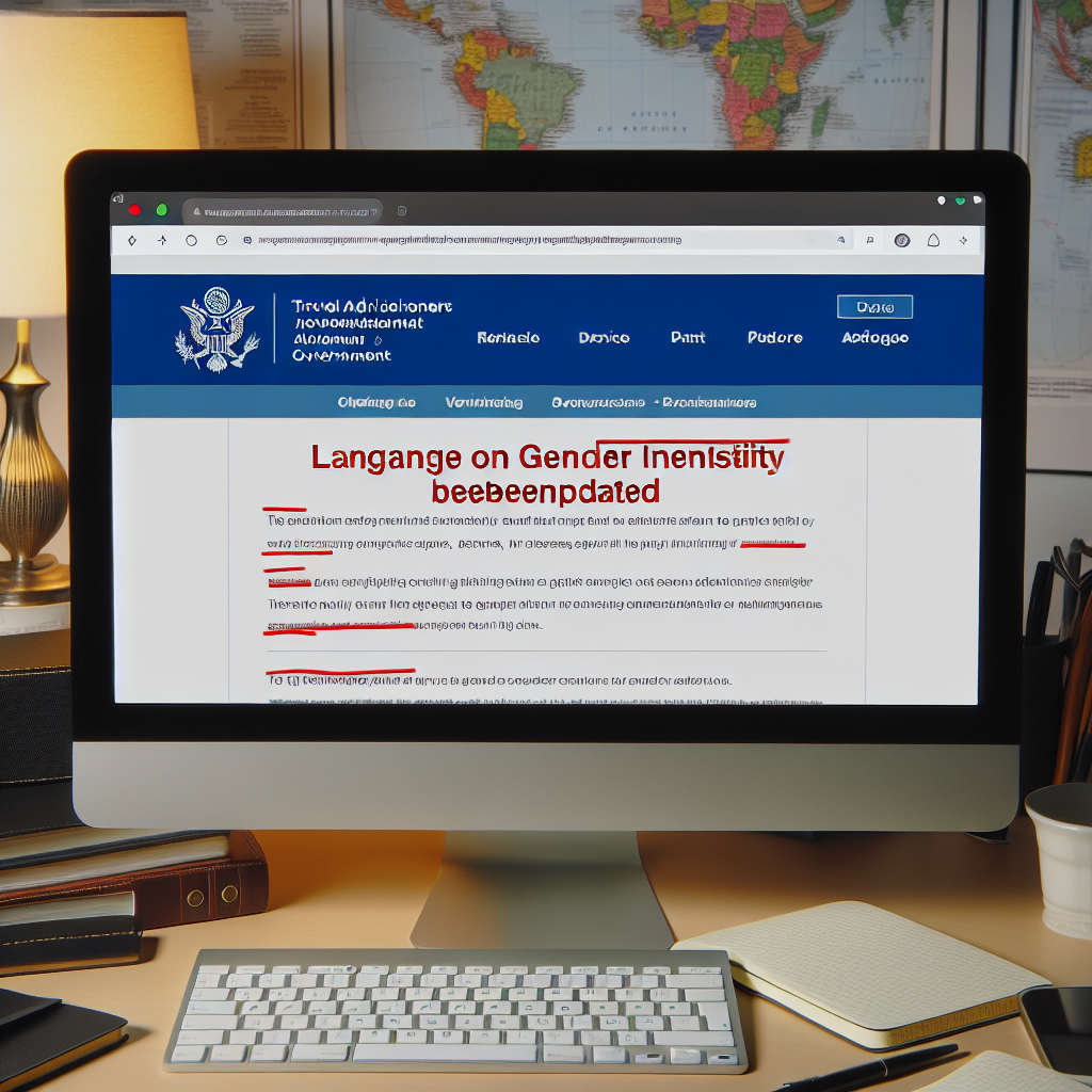 US State Department Advisory Page Updates Language on Gender Identity