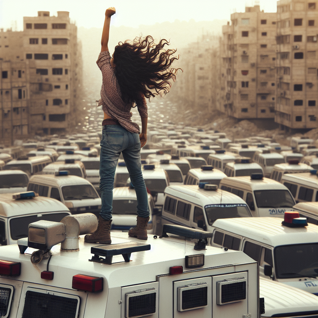 Video Captures Brave Protest as Iranian Woman Stands on Police Car