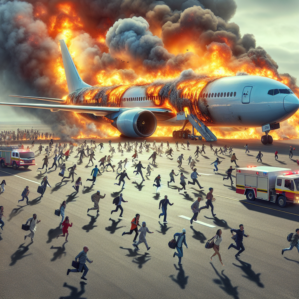 Video: Passengers Panic as Plane Erupts in Flames on Runway