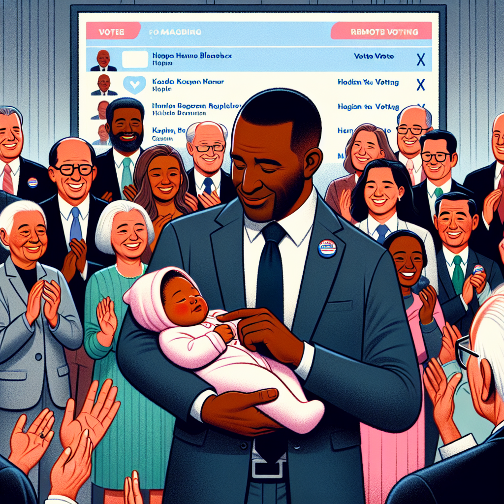 Virginia Delegate Welcomes Baby Girl, Granted Remote Voting Option by Political Leaders