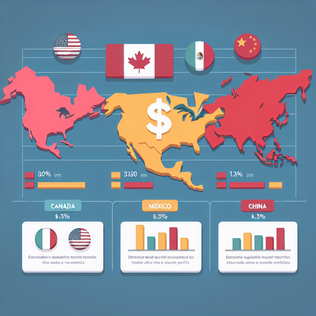 Visual Breakdown of Donald Trump's Trade Tariffs on Canada, Mexico, and China