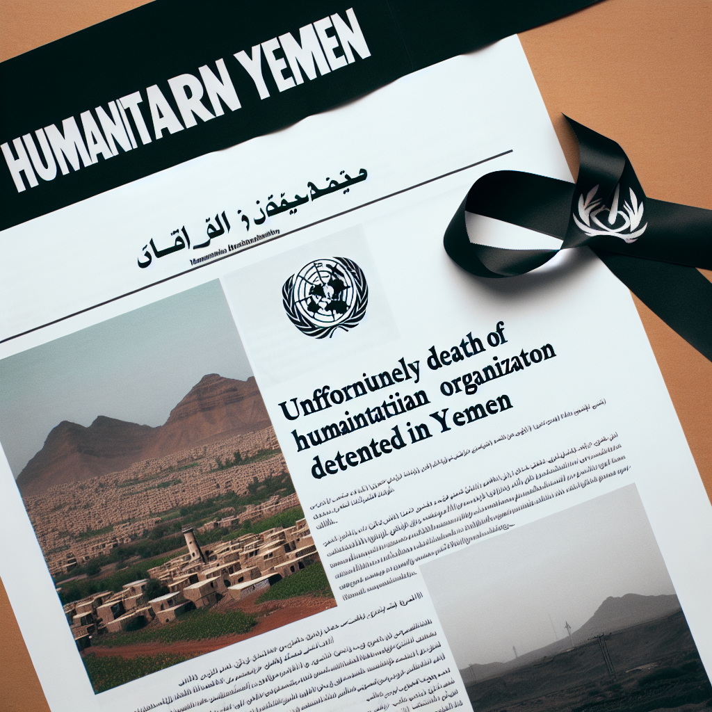 WFP Reports Death of Staff Member in Detention in Northern Yemen