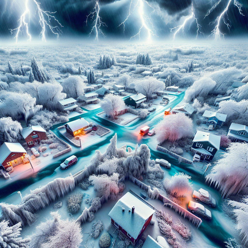 Wintry Storms Unleash 'Thunder Ice' and Flood Neighborhoods Across Multiple States